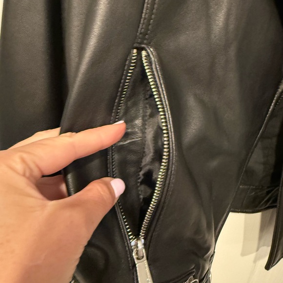 BCBGeneration Black Leather Jacket - Picture 7 of 11